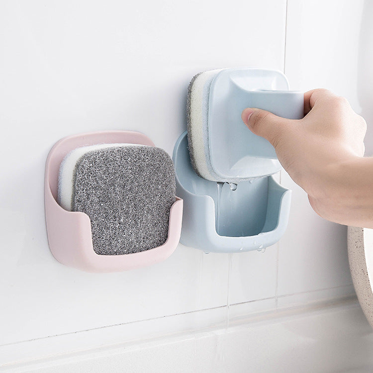 Kitchen Wall-Mounted With Handle Pot Brush Sponge Dish Washing Brush Pot Brush To Remove Grease Cleaning Brush