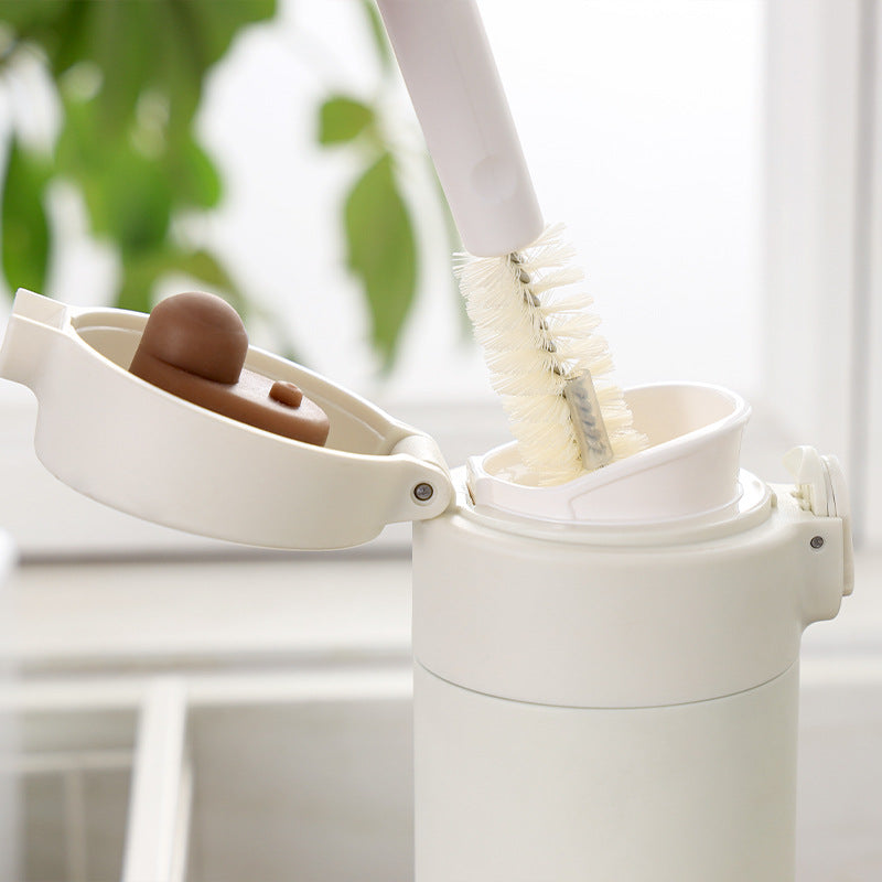 Double Head Cup Cleaning Brush Cup Lid Brush Kitchen Tool Brush Bottle Brush Can Lid Cleaning Brush Crevice Brush